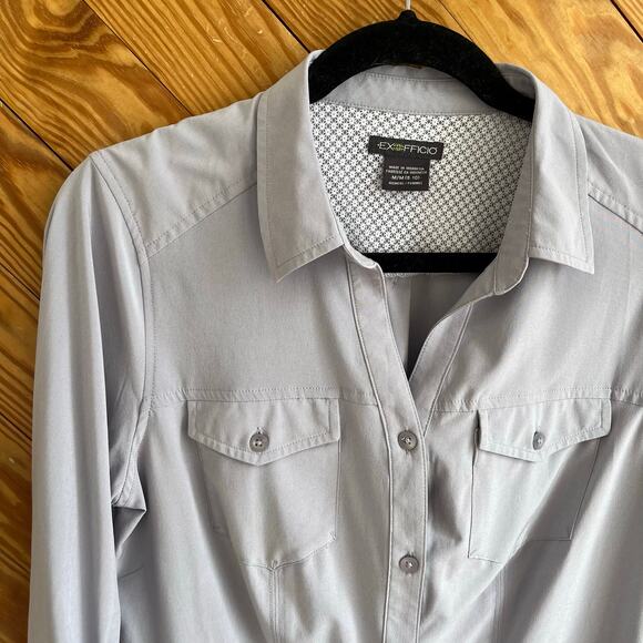 ExOfficio Women's Kizmet Long Sleeve Button Down Shirt - Picture 2 of 7